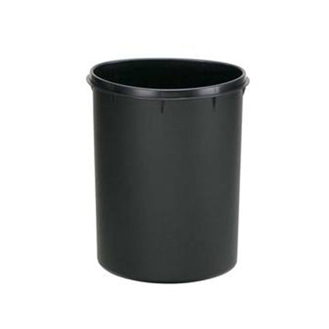 6L black plastic trash bucket 