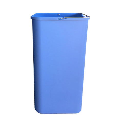 24 l blauer Kunststoff-Recyclingeimer 